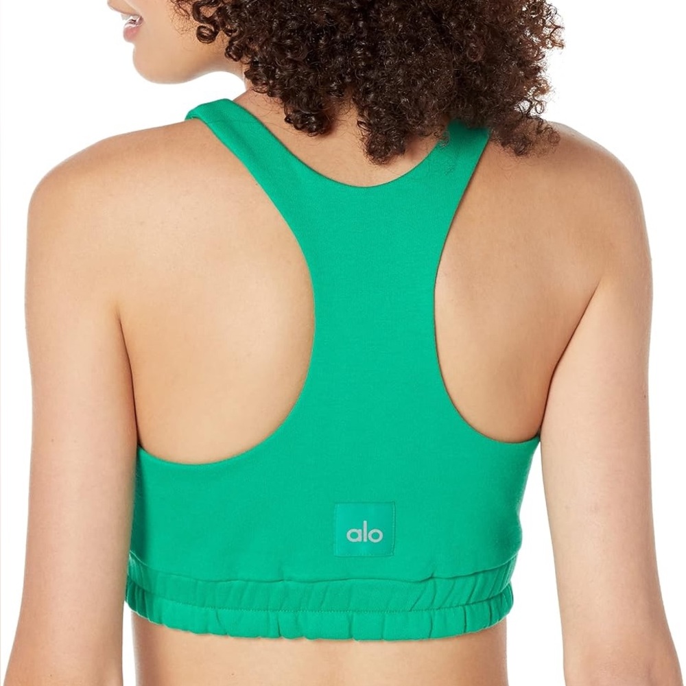 Alo Yoga Womens Scoop Neck Sweatshirt Sports Bra